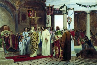 The Baptism of grand prince of Kiev Vladimir the Great in 987', 1883.  Creator: Bronnikov, Feodor Andreyevich (1827-1902).