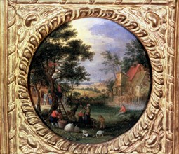 'Gathering Apples', 1630s. Artist: Jan Brueghel the younger