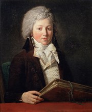 'Portrait of a Young Man holding a Folder with Drawings', 1791.  Artist: Francois-Andre Vincent