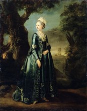 'Lady in a Garden' (Portrait of Grand Duchess Natalia), c1773-c1776. Artist: Pierre Etienne Falconet