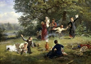 'Sunday', 1884.  Artist: Alexei Ivanovich Korzukhin