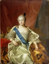 'Portrait of Empress Elisabeth Petrovna', 1760. Artist: Carle van Loo