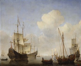 'The Dutch Squadron at the West African Coast', 1660s.  Artist: Willem van de Velde the Younger