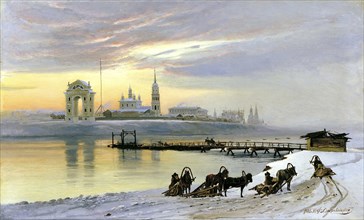 'Angara at Irkutsk', 1886.  Artist: Nikolai Dobrovolsky