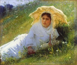 'A Hot Day (On the Grass. Midday)', 1883. Artist: Ivan Kramskoy