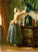 'A Maid', 19th century.  Artist: Wilhelm Amberg