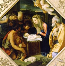 'The Adoration of the Christ Child', c1640. Artist: Guido Reni
