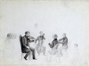 'Quartet', 1840s.  Artist: Anon