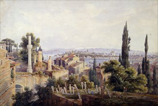 'View of Constantinople and the Golden Horn', 1835. Artist: Johann Jakob Wolfensberger