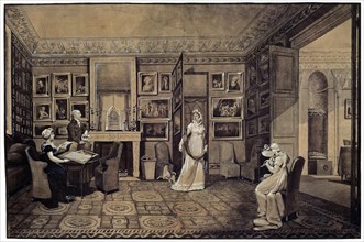 'Drawing Room in the Baryatinsky House in Altona', 1807.  Artist: Elisabeth Louise Vigee-LeBrun