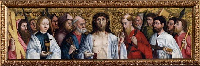 'Christ and the Twelve Apostles', second half of 15th century. Artist: German Master