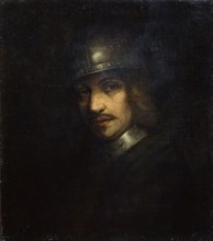 'Portrait of a Man with Helmet', 17th century. Artist: Ferdinand Bol