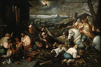 'January' (from the series 'The Seasons'), late 16th or early 17th century. Artist: Leandro Bassano