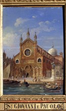 'The Santi Giovanni e Paolo (San Zanipolo) Church', 19th century. Artist: Victor Adam
