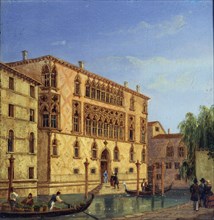 'Palazzo Giovanelli', 19th century. Artist: Victor Adam