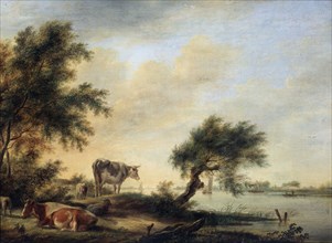 'Landscape with a Herd', 18th century. Artist: Jan Jansson