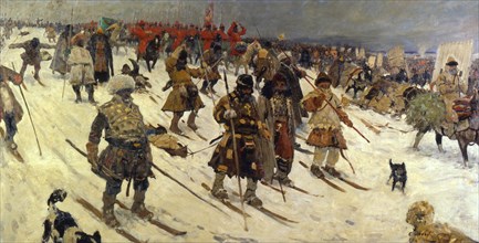 'Military Campaign of the Russians in the 16th century', 1903. Artist: Sergei Ivanov