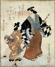 'Young Couple on New Year's Day', 18th century. Artist: Tosa Mitsuyoshi