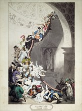 'Exhibition Stare Case', 1811.  Artist: Thomas Rowlandson