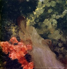 'In the Garden', 1898.  Artist: Gaston de Latouche