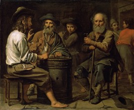'Peasants in a Tavern', 1640s.  Artist: Mathieu Le Nain