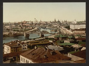 View of Zamoskvorechye (Panoramic view of Moscow), 1890s.