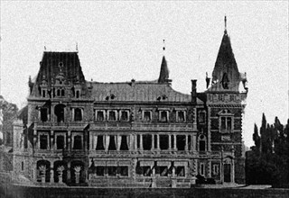 Rebuilding project of the Massandra Palace by M. Messmacher, 1889.