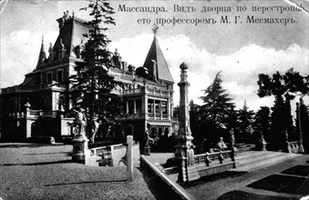 View of the Massandra Palace, 1890s.