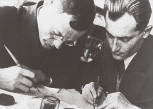 Writers Ilya Ilf and Yevgeny Petrov, 1932.