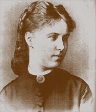 Portrait of Zinaida (Fekla) Nekrasova (1847-1915), wife of the poet Nikolai Nekrasov.