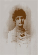 Portrait of the Poetess Mirra Lokhvitskaya (1869-1905), 1890s.