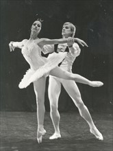 Natalia Bessmertnova and Alexander Godunov in the Ballet Swan Lake, 1970s.