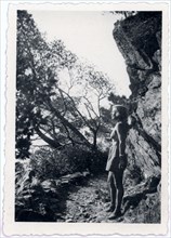 Marina Tsvetaeva in the mountains, 1930s.