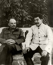 Stalin and Lenin. August 1922, 1922.