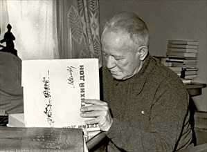 The writer Mikhail Sholokhov (1905-1984), 1960s.