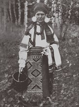 Ryazan Province woman's festive dress, 1900s-1910s.