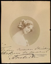 Ballet dancer Anna Pavlova, 1912.