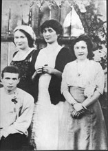 Anna Akhmatova and Maria Kuzmina-Karavayeva (left), 1912.
