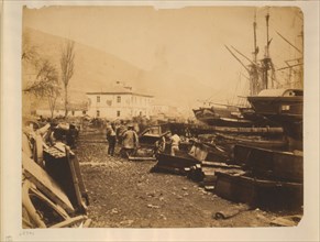 The Ordnance Wharf, Balaklava, 1855.