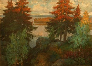 Autumn Landscape, 1920. Artist: Gorbatov, Konstantin Ivanovich (1876-1945)