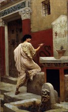 At a Wall. Pompeii. Artist: Bakalowicz, Stepan Vladislavovich (1857-1947)