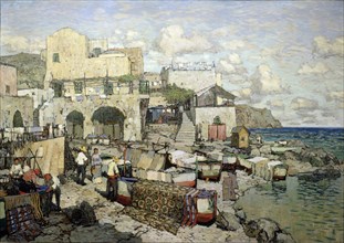 View of the Capri Island. Artist: Gorbatov, Konstantin Ivanovich (1876-1945)