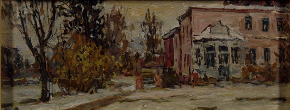 Muranovo. Fyodor Tyutchev's House, 1920. Artist: Petrovichev, Pyotr Ivanovich (1874-1947)