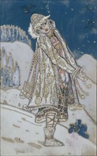 Costume design for the theatre play Snow Maiden by A. Ostrovsky, 1912. Artist: Roerich, Nicholas (1874-1947)