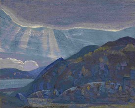 Rocks and Cliffs (from the series Ladoga), 1917-1918. Artist: Roerich, Nicholas (1874-1947)