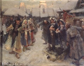 The foreigners in Muscovy, 1903. Artist: Veshchilov, Konstantin Alexandrovich (1878-1945)