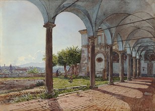 View from Sant'Onofrio on Rome, 1835. Artist: Alt, Rudolf von (1812-1905)