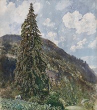 The old Spruce in Bad Gastein, 1899. Artist: Alt, Rudolf von (1812-1905)