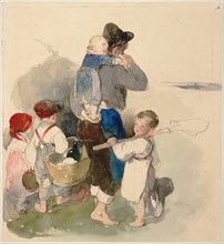 Children on Their Way to Work in the Fields, c. 1840. Artist: Fendi, Peter (1796-1842)