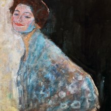 Portrait of a Lady in white (unfinished), 1917. Artist: Klimt, Gustav (1862-1918)